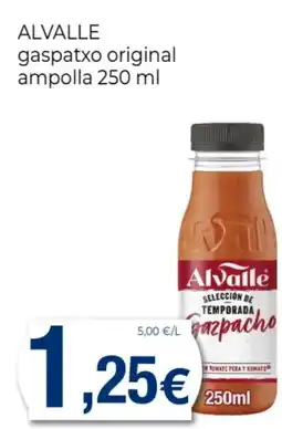 Supermercats Jespac ALVALLE gaspatxo original ampolla oferta
