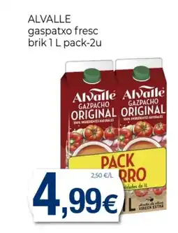 Supermercats Jespac ALVALLE gaspatxo fresc oferta