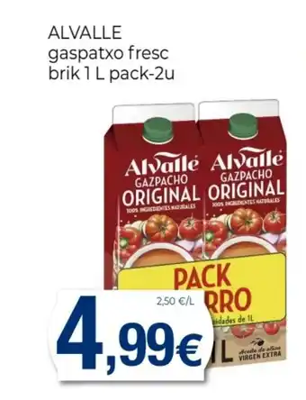 Supermercats Jespac ALVALLE gaspatxo fresc oferta