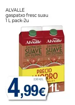Supermercats Jespac ALVALLE gaspatxo fresc suau oferta