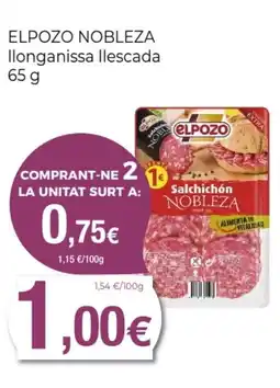 Supermercats Jespac ELPOZO NOBLEZA llonganissa llescada oferta