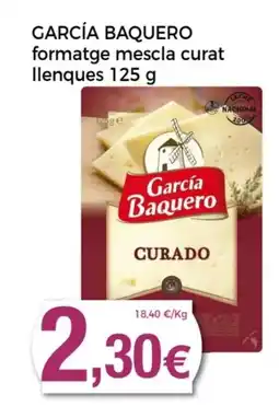 Supermercats Jespac GARCÍA BAQUERO formatge mescla curat llenques oferta
