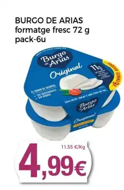 Supermercats Jespac BURGO DE ARIAS formatge fresc oferta