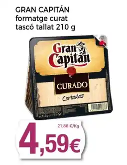 Supermercats Jespac GRAN CAPITÁN formatge curat tascó tallat oferta