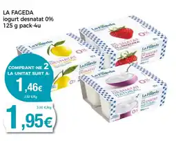 Supermercats Jespac LA FAGEDA iogurt desnatat 0% oferta