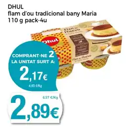 Supermercats Jespac DHUL flam d'ou tradicional bany Maria oferta