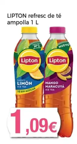Supermercats Jespac LIPTON refresc de té ampolla oferta