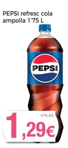 Supermercats Jespac PEPSI refresc cola ampolla oferta