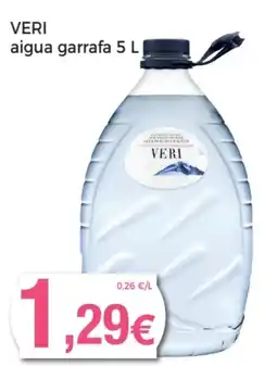 Supermercats Jespac VERI aigua garrafa oferta