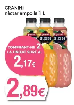 Supermercats Jespac GRANINI nèctar ampolla oferta