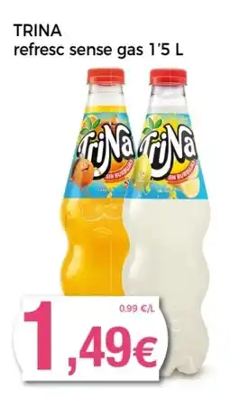 Supermercats Jespac TRINA refresc sense gas oferta