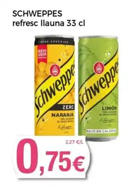 Supermercats Jespac SCHWEPPES refresc llauna oferta