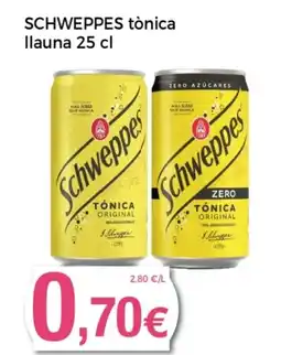 Supermercats Jespac SCHWEPPES tònica llauna oferta