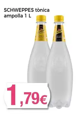 Supermercats Jespac SCHWEPPES tònica ampolla oferta