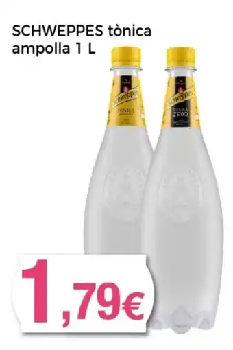Supermercats Jespac SCHWEPPES tònica ampolla oferta