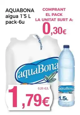 Supermercats Jespac AQUABONA aigua oferta