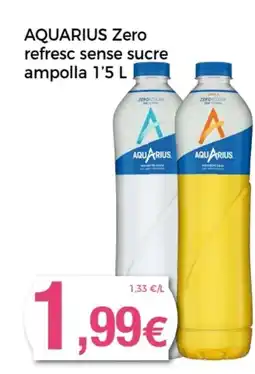 Supermercats Jespac AQUARIUS Zero refresc sense sucre ampolla oferta