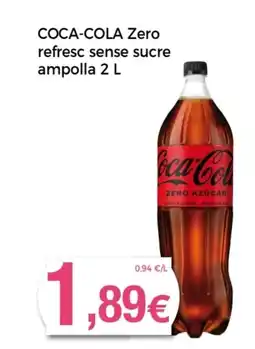 Supermercats Jespac COCA-COLA Zero refresc sense sucre ampolla oferta