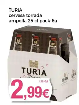 Supermercats Jespac TURIA cervesa torrada ampolla oferta