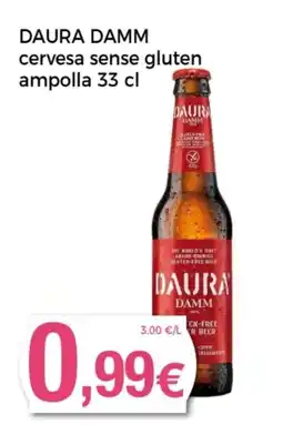 Supermercats Jespac DAURA DAMM cervesa sense gluten ampolla oferta