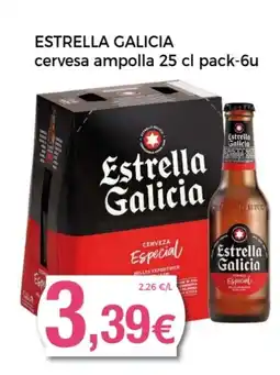 Supermercats Jespac ESTRELLA GALICIA cervesa ampolla oferta