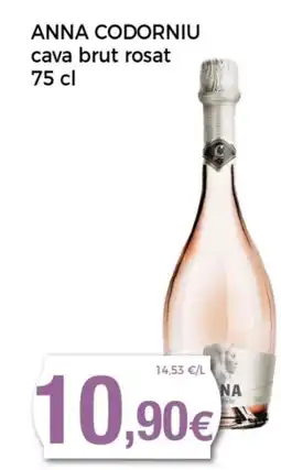 Supermercats Jespac ANNA CODORNIU cava brut rosat oferta