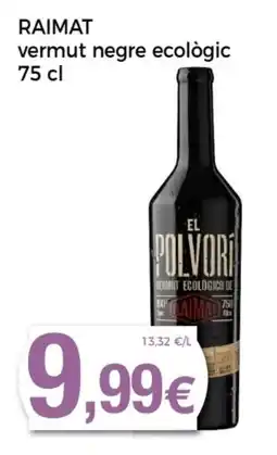 Supermercats Jespac RAIMAT vermut negre ecològic oferta