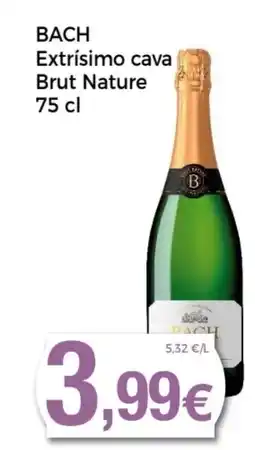 Supermercats Jespac BACH Extrísimo cava Brut Nature oferta