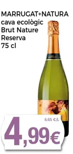 Supermercats Jespac MARRUGAT+NATURA CATAR cava ecològic Brut Nature Reserva oferta