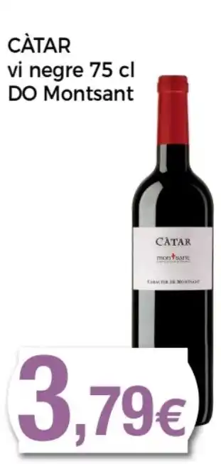 Supermercats Jespac MARRUGAT+NATURA CATAR vi negre DO Montsant oferta