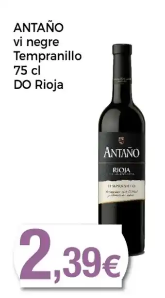 Supermercats Jespac ΑΝΤΑΝΟ vi negre Tempranillo DO Rioja oferta