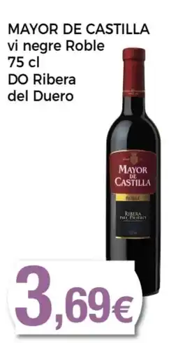Supermercats Jespac MAYOR DE CASTILLA vi negre Roble DO Ribera oferta