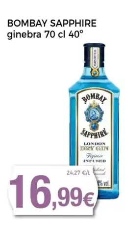 Supermercats Jespac BOMBAY SAPPHIRE ginebra 40° oferta