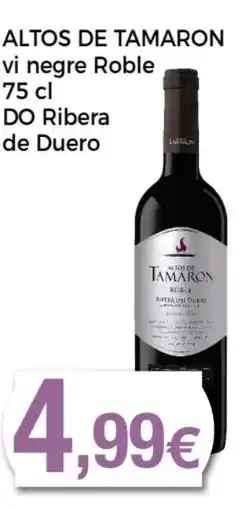 Supermercats Jespac ALTOS DE TAMARON vi negre Roble DO Ribera de Duero oferta