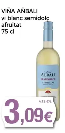 Supermercats Jespac VIÑA AÑBALI vi blanc semidolç afruitat oferta