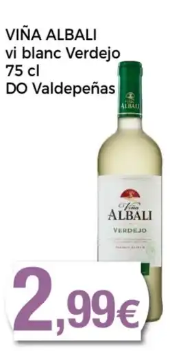 Supermercats Jespac VIÑA ALBALI vi blanc Verdejo DO Valdepeñas oferta