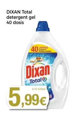 Supermercats Jespac DIXAN Total detergent gel 40 dosis oferta