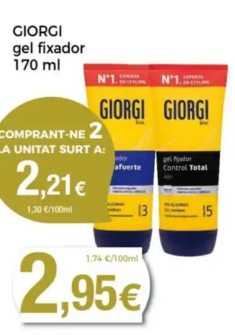 Supermercats Jespac GIORGI gel fixador oferta