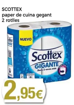 Supermercats Jespac SCOTTEX paper de cuina gegant 2 rotlles oferta