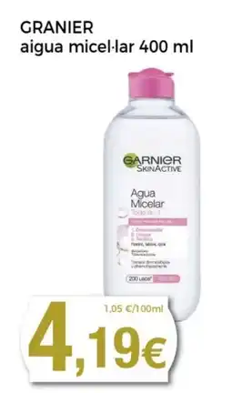 Supermercats Jespac GRANIER aigua micellar oferta