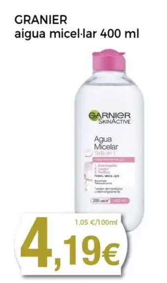Supermercats Jespac GRANIER aigua micellar oferta