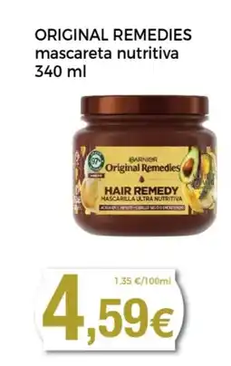 Supermercats Jespac ORIGINAL REMEDIES mascareta nutritiva oferta
