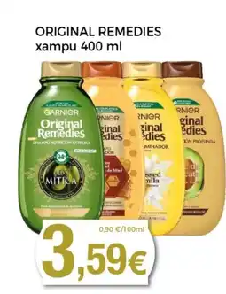 Supermercats Jespac ORIGINAL REMEDIES xampu oferta