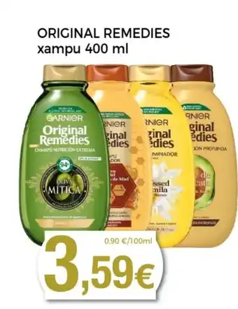 Supermercats Jespac ORIGINAL REMEDIES xampu oferta