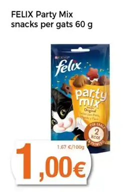 Supermercats Jespac FELIX Party Mix snacks per gats oferta