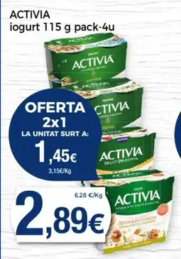 Supermercats Jespac ACTIVIA iogurt oferta