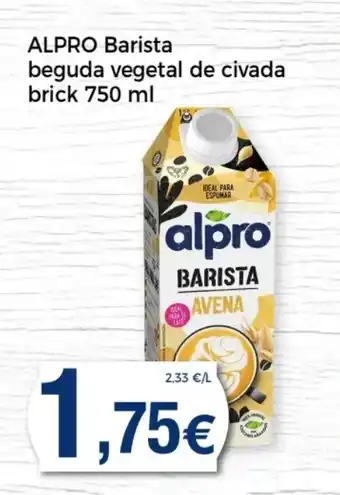 Supermercats Jespac ALPRO Barista beguda vegetal de civada brick oferta