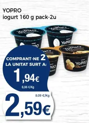 Supermercats Jespac YOPRO iogurt oferta