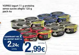 Supermercats Jespac YOPRO iogurt proteina sense sucres afegits oferta