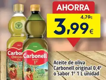 FROIZ Aceite de oliva Carbonell original 0,4° o sabor 1° oferta